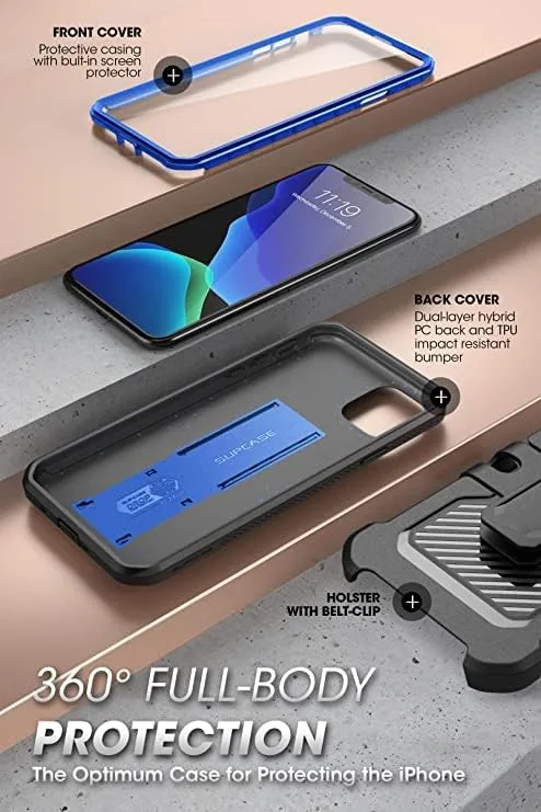 The SUPCASE iPhone 11 Case, RoyalBlue, Unicorn Beetle Pro | Built-in in real use