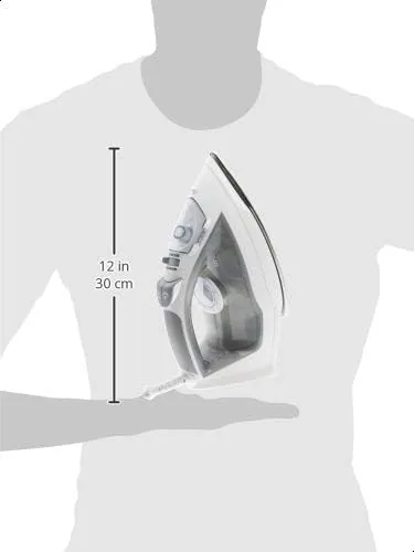Another view of the Amazon Basics Steam Iron for Clothes with Safety Auto Shut-Off