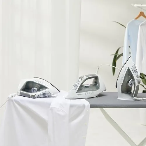 The Amazon Basics Steam Iron for Clothes with Safety Auto Shut-Off compared in context