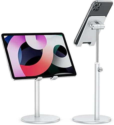 OMOTON CA04 Aluminum Tablet Phone Stand, Adjustable Desk Stand Silver | Aluminum Alloy · Review: Tested and Rated