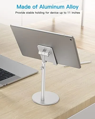 The OMOTON CA04 Aluminum Tablet Phone Stand, Adjustable Desk Stand Silver compared in context