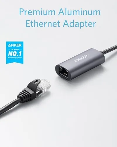 Close look at the Anker USB C to Ethernet Adapter, Portable USB C Type-C build quality