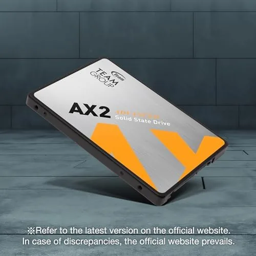 CrystalDiskMark benchmark showing the read and write speeds of the AX2