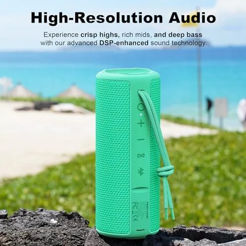 Close look at the MIATONE Boombox Portable Bluetooth Speaker Gifts for Women Men - Green build quality