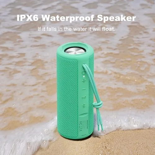 Another view of the MIATONE Boombox Portable Bluetooth Speaker Gifts for Women Men - Green