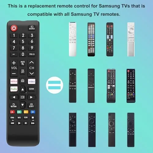 Close up of the button layout on the EONCHARM remote