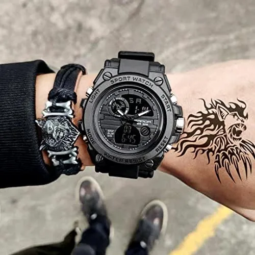 Another view of the KXAITO Men's Watches Sports Outdoor Waterproof Military Watch Date Multi