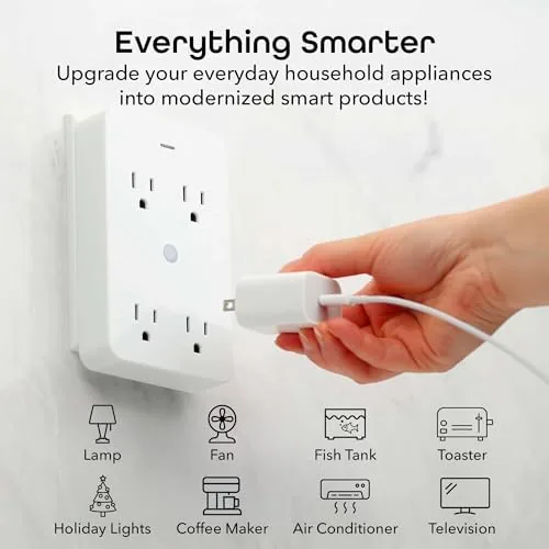 Close look at the Geeni Smart Wi-Fi 4 Outlet Plug, Surge Protection, Easy Install build quality
