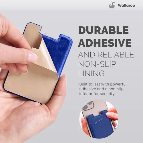 The Wallaroo Premium Leather Cell Phone Wallet Stick On - Android compared in context