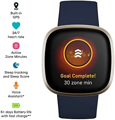 Close look at the Fitbit Versa 3 Health & Fitness Smartwatch with GPS, 24/7 build quality