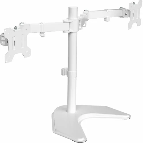 Overview of the VIVO Dual LED LCD Monitor Free-Standing Desk Stand