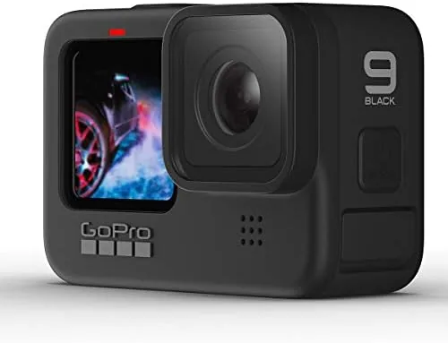 The GoPro HERO9 Black - Waterproof Action Camera with Front LCD compared in context