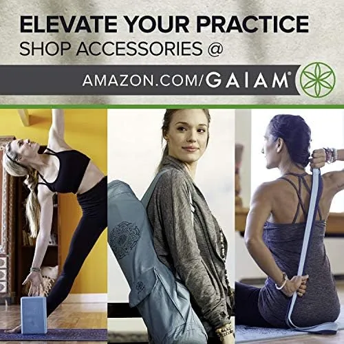 Another view of the Gaiam Premium Yoga Mat, 6mm Thick Print Mat | Premium