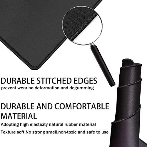 Close look at the Large Gaming Mouse Pad, Extra Large Big Mouse Pad with build quality