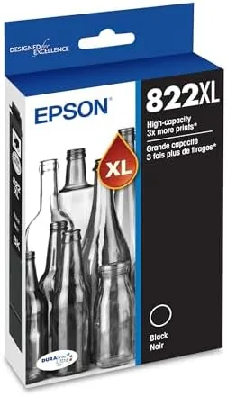 Epson 822XL Genuine High Capacity Black Ink Cartridge T822XL120 | Works with WorkForce Pro Review: Tested and Rated