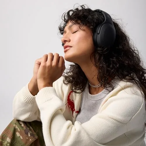 The Skullcandy Crusher Evo Wireless Multi-Sensory Bass Headphones - True Black in real use