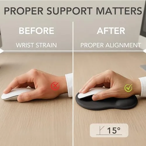 Close look at the Mr. Pen- Ergonomic Mouse Pad with Wrist Rest | Breathable build quality