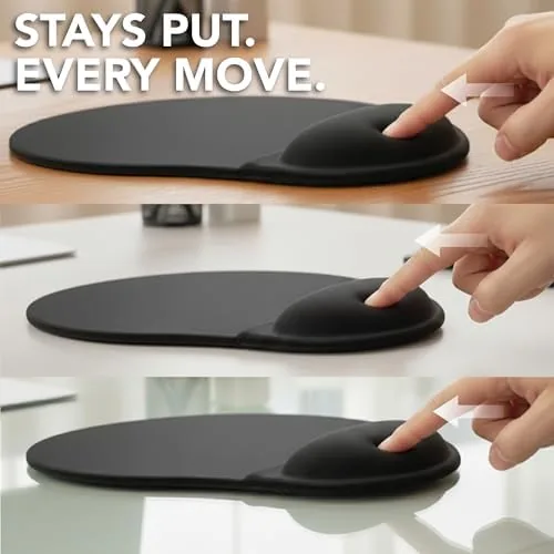 The Mr. Pen- Ergonomic Mouse Pad with Wrist Rest | Breathable compared in context