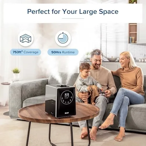 The Levoit LV600HH 6L Warm&Cool Mist Humidifier for Bedroom Large Room in real use