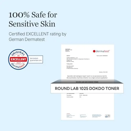 Testing the ROUND LAB 1025 Dokdo Toner 6.76 Fl Oz, Oil Control over two weeks