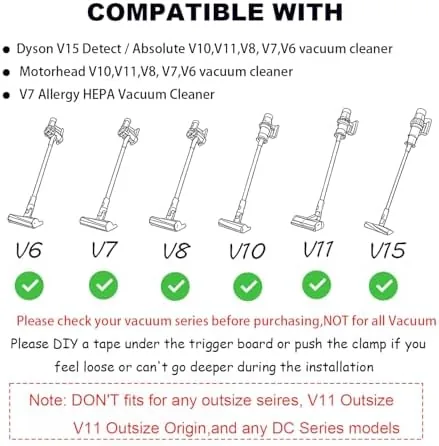 Close up of the sliding tab mechanism on the REEYEAR Dyson clamp