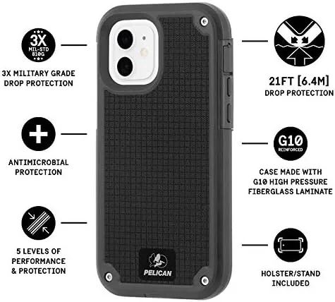 Detail shot of the CASE-MATE PELICAN - SHIELD Series - G10 Case for iPhone features