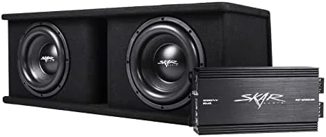 Close look at the Skar Audio Dual 10" Complete 2,400 Watt SDR Series Subwoofer build quality