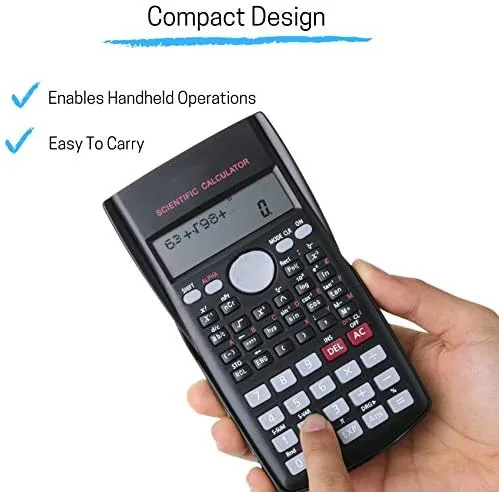 Another view of the Mr. Pen Scientific 2 Line Calculator - Fraction & College