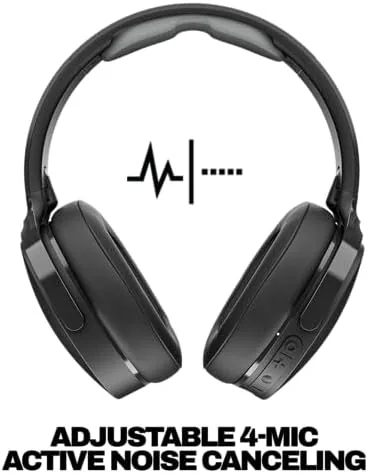 Close look at the Skullcandy Hesh ANC Noise Cancelling Wireless Headphones - True Black build quality
