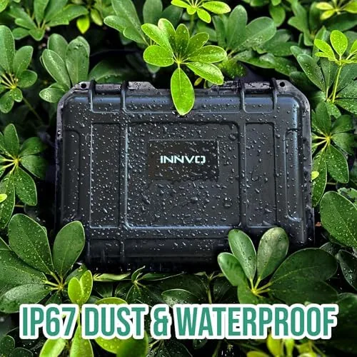 Case with drone and remote packed inside, ready for travel
