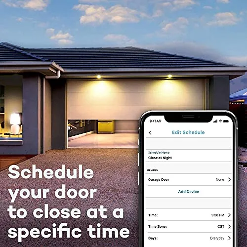 The CHAMBERLAIN Smart Garage Control - Wireless Garage Hub and Sensor in real use