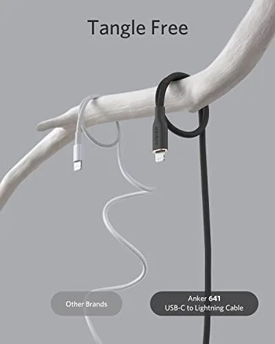 iPhone fast charging from a USB-C wall adapter using the Anker cable