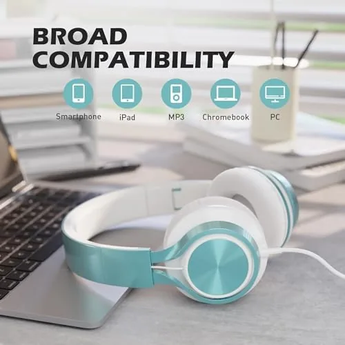 The AILIHEN C8 Kids Wired Headphones with Mic for School, 3.5mm in real use
