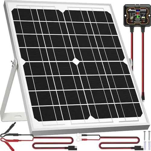 Solar Panel Kit 20W 12V Solar Battery Charger Maintainer+Controller | Solar Battery Trickle Charger Review: Tested and Rated