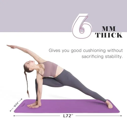 Another view of the Yoga Mat Non Slip, Pilates Fitness Mats, Eco Friendly, Anti-Tear