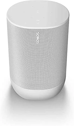 Detail shot of the Sonos Move - Battery-Powered Smart Speaker, Wi-Fi and Bluetooth with features