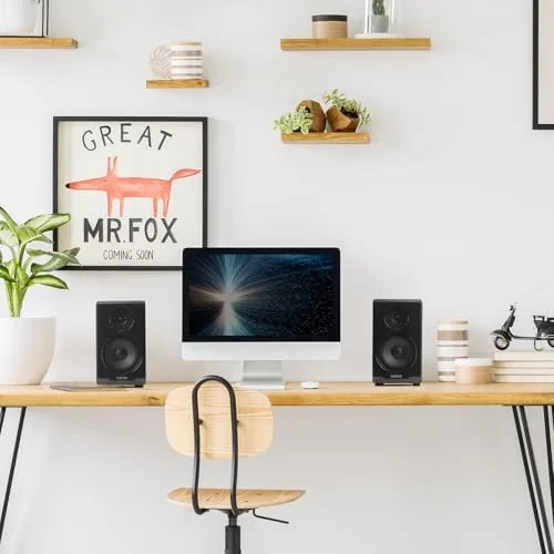 Another view of the Edifier R33BT Active Bluetooth Computer Speakers - 2.0 Bookshelf Speaker
