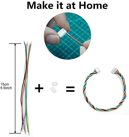 Another view of the SH1.0 Connectors 1.25mm GH1.25 Connectors and Pre-Crimped Cables Kit for