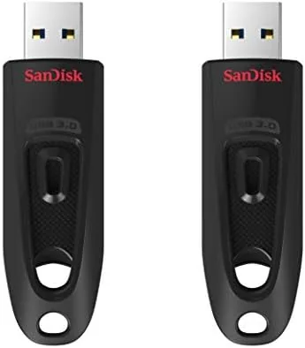 Overview of the SANDISK 64GB 2-Pack Ultra USB 3.0 Flash Drive (2x64GB) - SDCZ48-064G-GAM462, Black