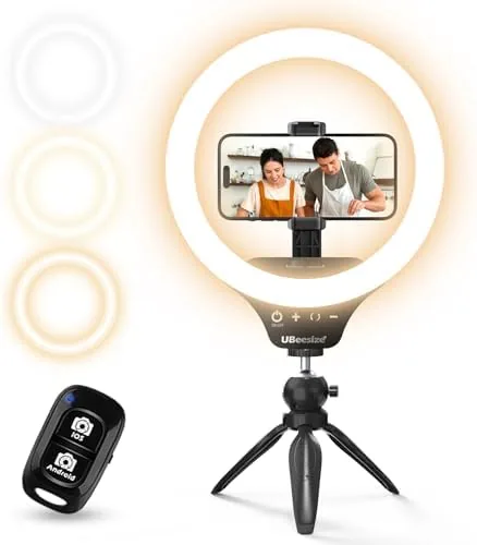 UBeesize 12" Desk Ring Light with Stand & Phone Holder - Adjustable Studio Light Review: Tested and Rated