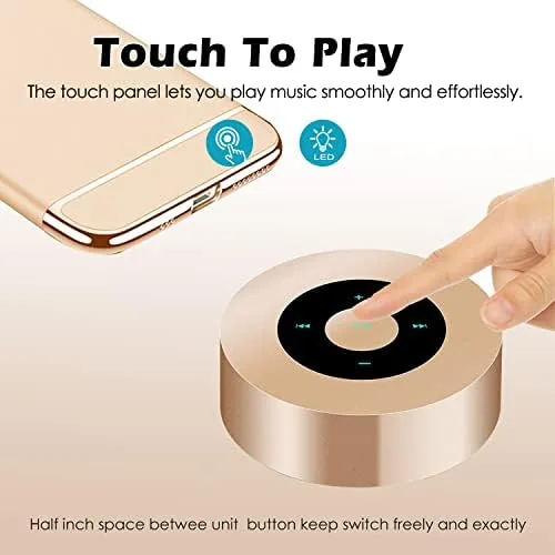 Detail shot of the Smart LED Touch Play Bluetooth Speaker Portable Wireless Speakers with features