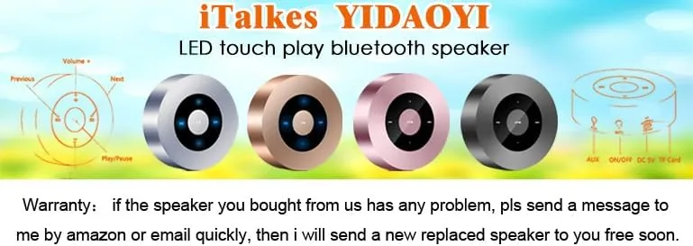 Testing the Smart LED Touch Play Bluetooth Speaker Portable Wireless Speakers with over two weeks