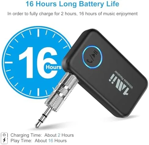 The 1Mii Bluetooth 5.3 Receiver for Car, AUX Bluetooth Car Adapter compared in context