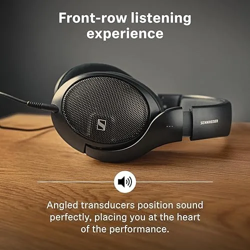 Another view of the Sennheiser HD 560S Open-Back Over-Ear Wired Headphones, Black