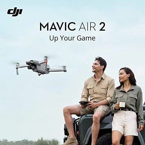 Close up of the folded Mavic Air 2 drone and its gimbal camera