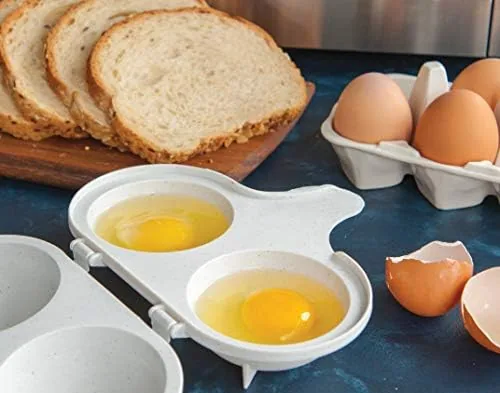 Pancake batter poured into the center section of the breakfast pan