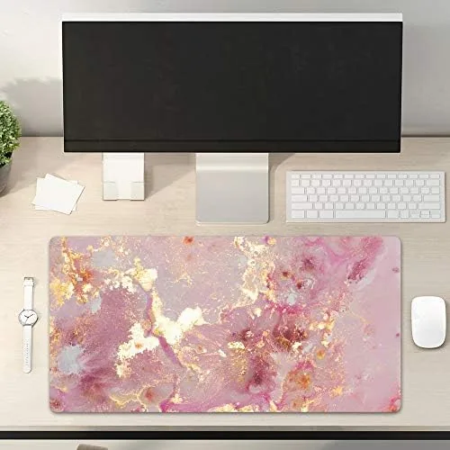 Close look at the QiyI PU Leather Large Mouse Pad, Office Decor, 31.5" x build quality