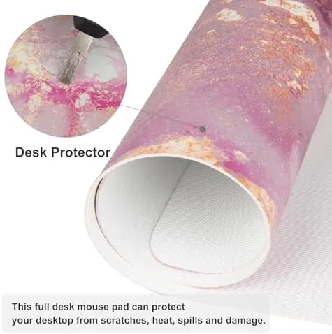 Another view of the QiyI PU Leather Large Mouse Pad, Office Decor, 31.5" x