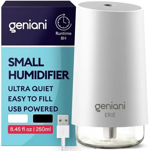 GENIANI Portable Cool Mist Humidifiers for Bedroom & Office - Ultrasonic Humidifier for Home Review: Tested and Rated