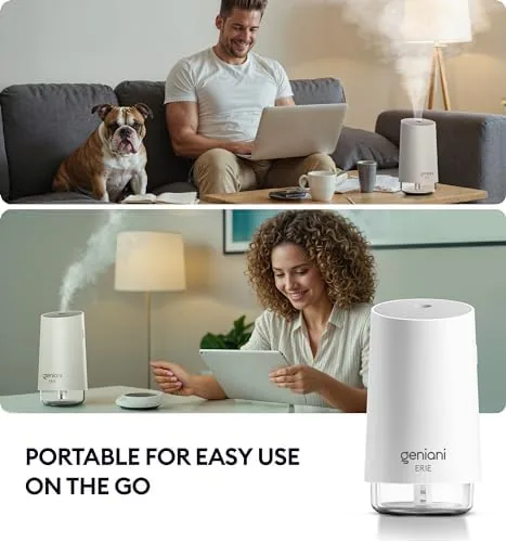 Close look at the GENIANI Portable Cool Mist Humidifiers for Bedroom & Office build quality